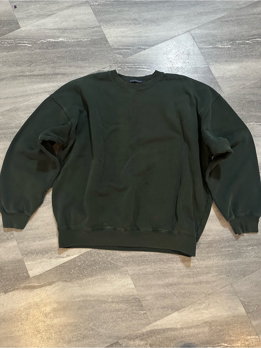 Brandy Melville Green crew neck sweater